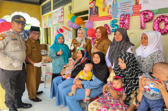 Camat Kampar Utara Buka Secara Langsung Pencanangan Crash Polio