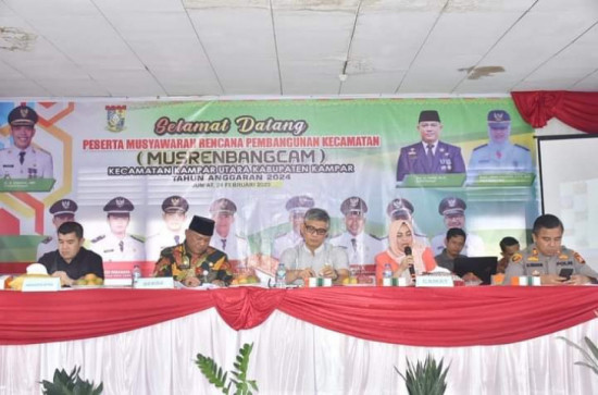 Camat Kampar Utara Usulkan Skala Prioritas di Musrenbangcam Bersama Kepala Desa dan di Pimpin Sekda