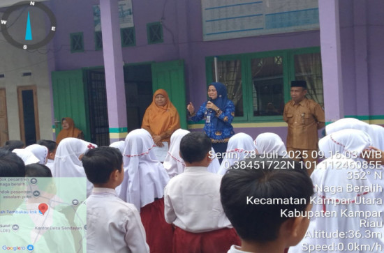 Launching PKG di SDN 005 Naga Beralih, Komitmen Bersama Jaga Kesehatan Anak Sekolah Dasar